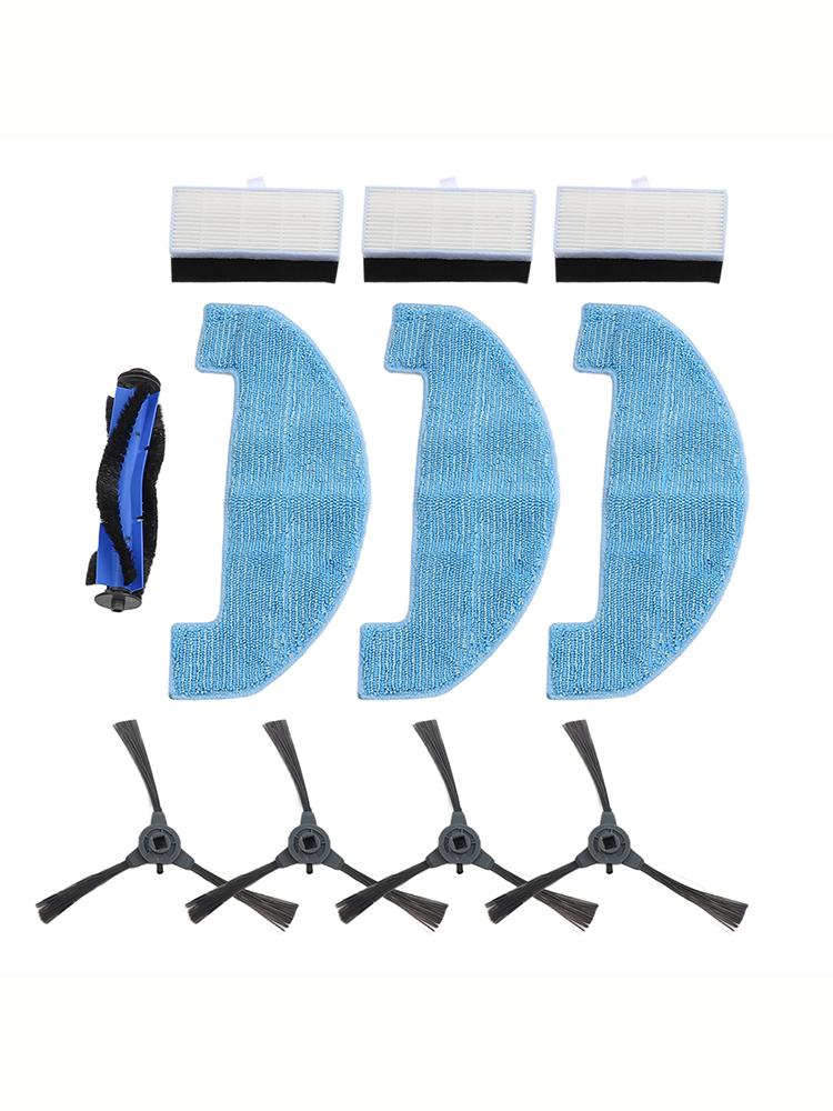 3-In-1 Replacement Loorow AT800 Parts Home Cleaning Side Brush For Corners Compatible With Loorow Effective Dirt Removal