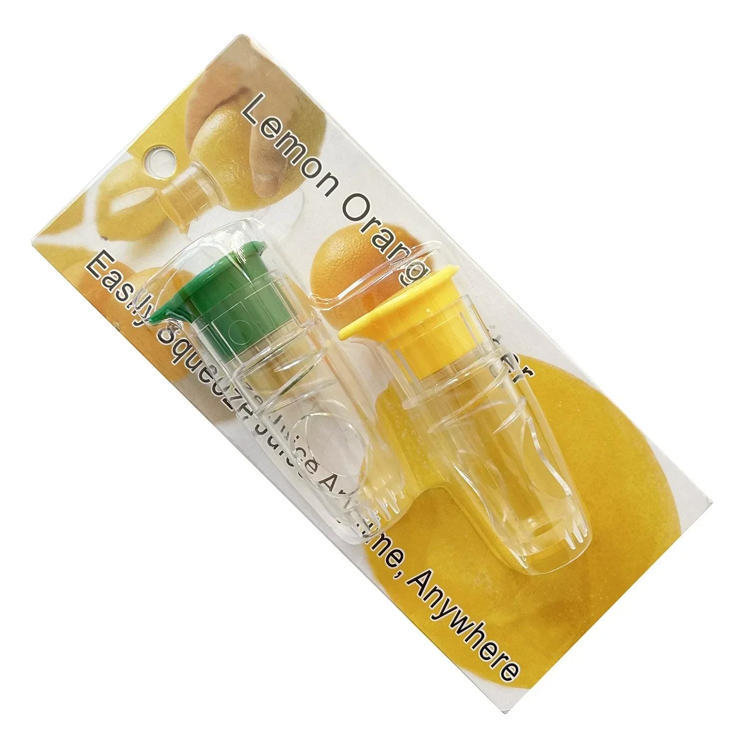 

2PCS Lemon Squeezer Plastic Resuable Lightweight Juices Reamer Washable Manual Juices Portable kitchen Reamer Built in Filter