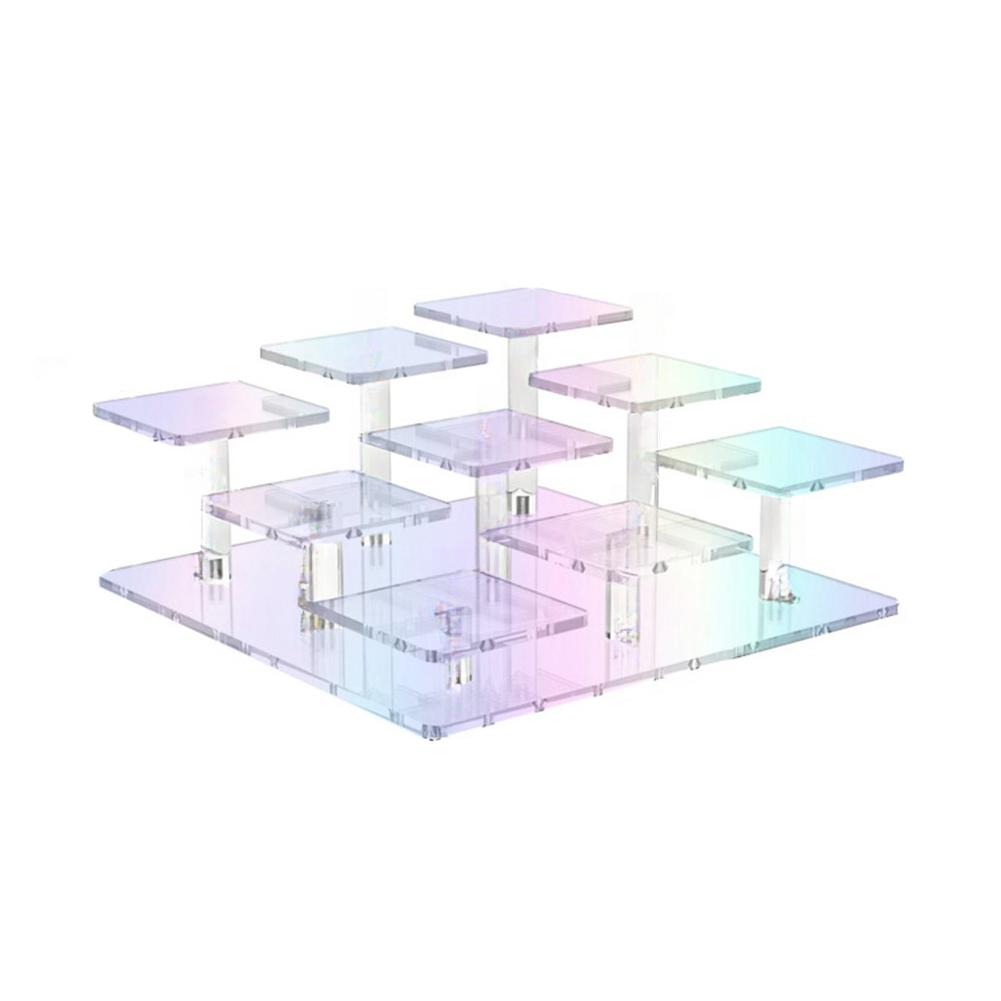 9 Tier Acrylic Display Organizer Stand for Collectibles and Desserts and Stable Structure for Various Display Needs