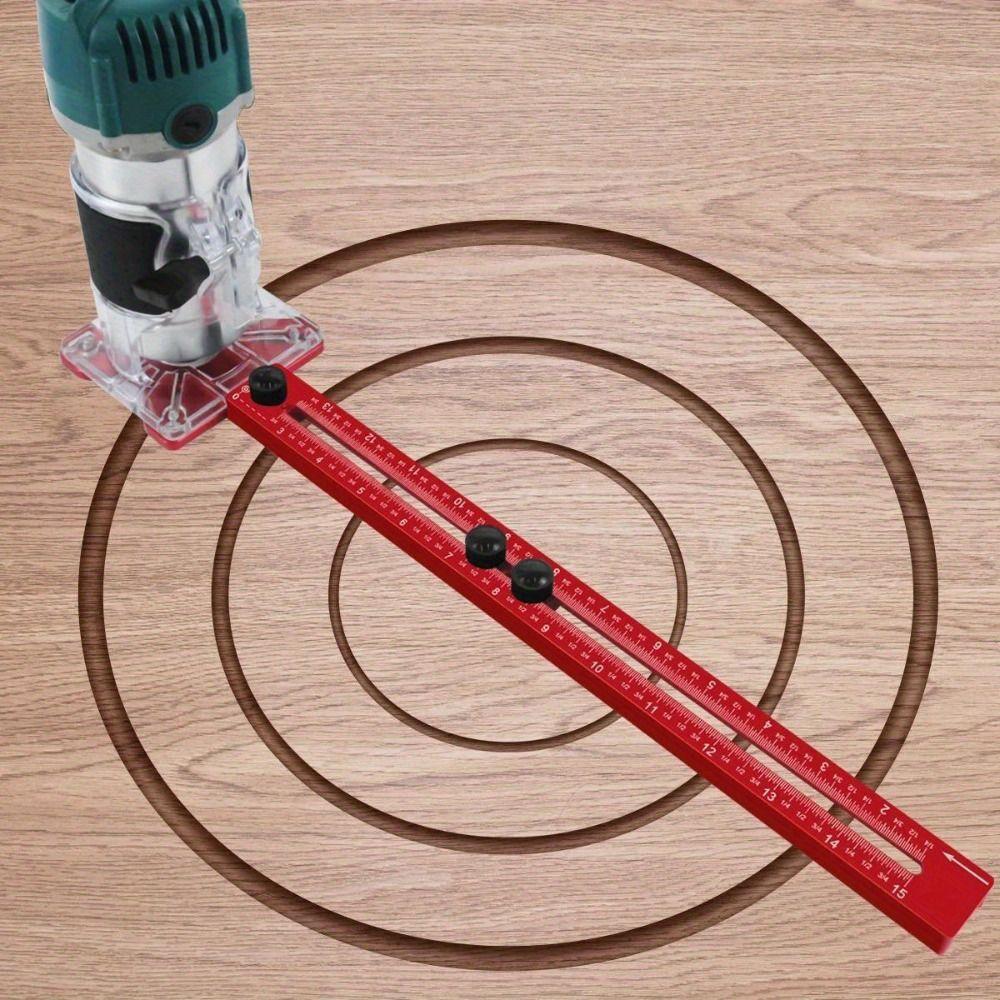 9-61cm Router Milling Groove Bracket 3 In 1 Milling Circle Positioning Ruler  Woodworking