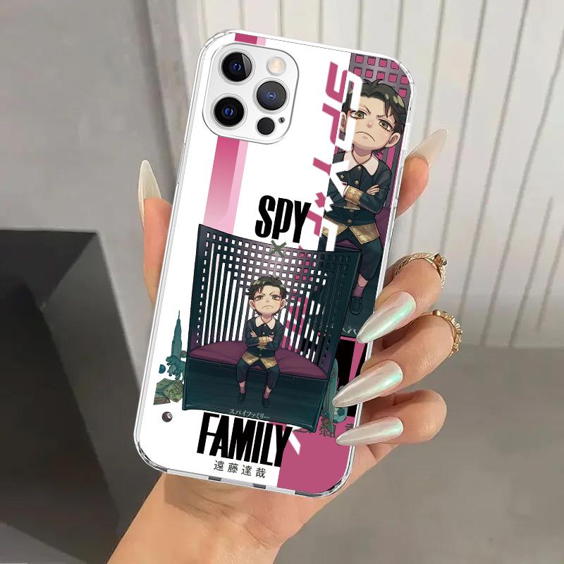 Anime Spy Family Anya Phone Case for Iphone 16 15 14 13 12 Mini 11 Pro Max 16E X XS XR 7 Plus 8 SE 2020 Soft Funda Print Shell