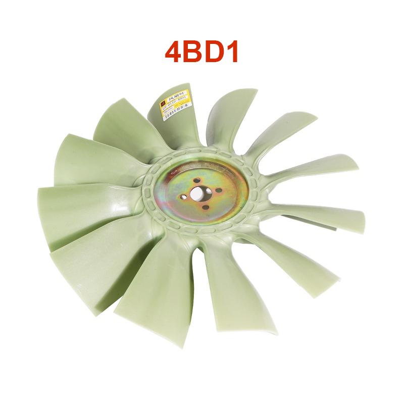 12 Blades Diesel Engine Fan Cooling Radiator Fan Blade for 4BD1 4BG1 4D95 4D102 4D84 6D102 4TNV94 D6E S6K R130 R225-7 R305-7 4BD1