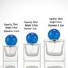 Compact Transparent Glass Perfume Spray Bottle - Travel-Friendly Snap-On Decanter