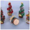 Miniature Christmas Tree For Dollhouse - Realistic Simulation Diy Micro Landscape Scene With Festive Decorations For Doll Lovers