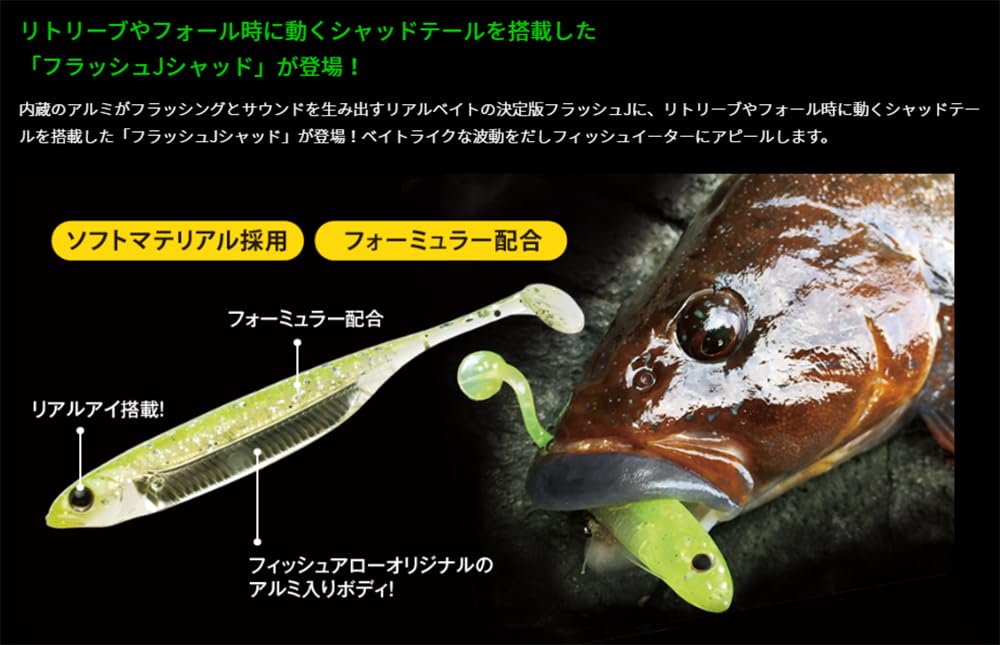 Fish Arrow Flash J Shad 4 SW F.A. #100 Shirasu/Silver