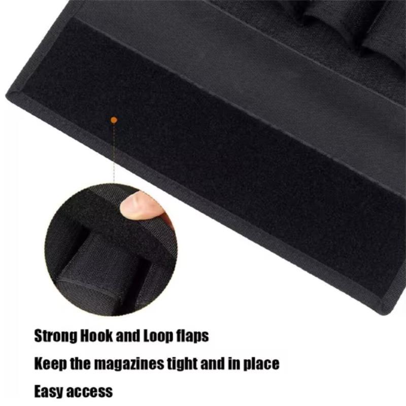 Outdoor Tactical Double-stack Magazine Bag with a 6-slot Durable Adjustable Storage Bag