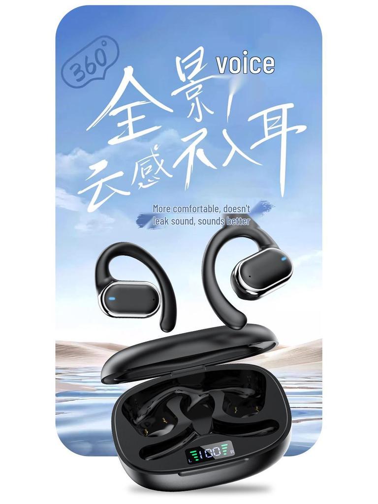 X93 Ear-Hook Bluetooth 5.3: High-Quality Sound, Comfort Fit, Smart Display, Long Battery Life, Universal Model