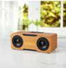 Wooden Bluetooth Speaker with Clock U Disk TF Card Support Home Desktop Stable Connection
