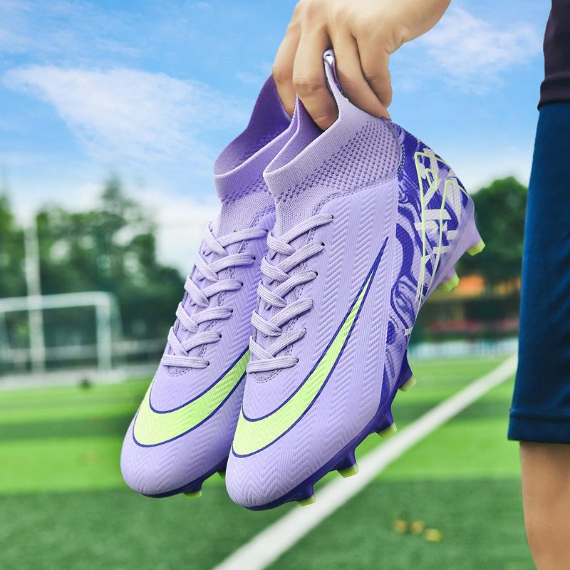 Jinjiang Production Hair Adult Football Shoes Boys AG Long Nails Artificial Grass TF Broken Nails Professional Training Shoes for Primary and Second