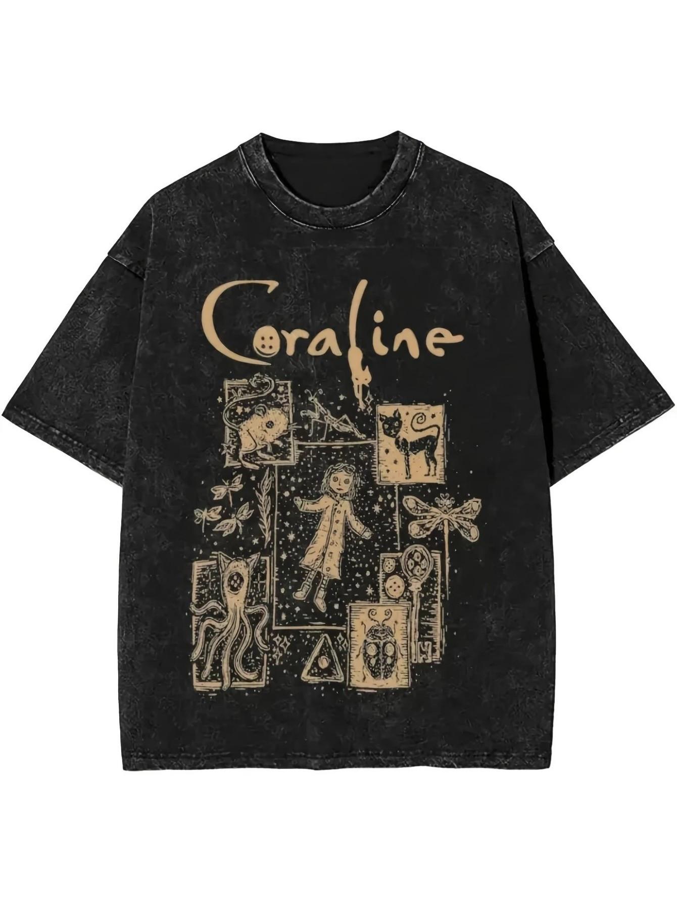 

Mens Retro Tshirt with An Aged Style Suitable for Daily and Festival Wear Artistic Prints Durable Fabric Street Trend Style M