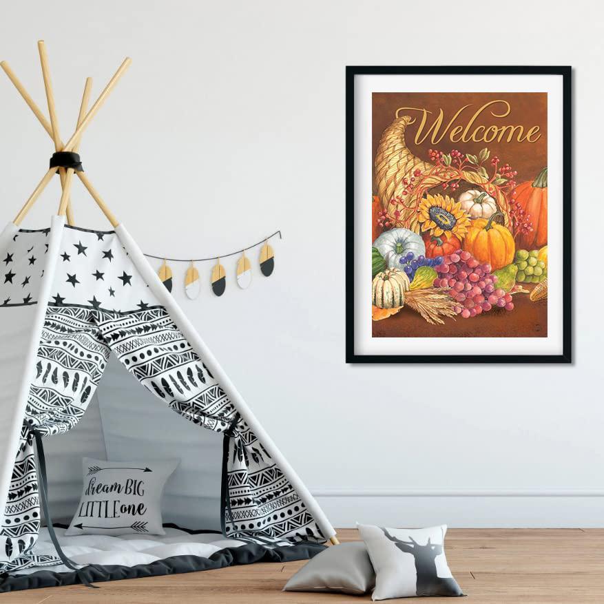 5D DIY Diamond Painting Vegetable Party Cross Stitch Kit Mosaic Diamond Embroidery Full Round Square Drill Home Decoration