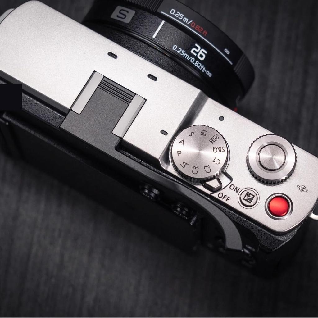 Mâner de prindere cu degetul mare tip Shoe Rece din aluminiu pentru camera Panasonic Lumix S9 Suport pentru cameră Design Ergonomic(Negru)