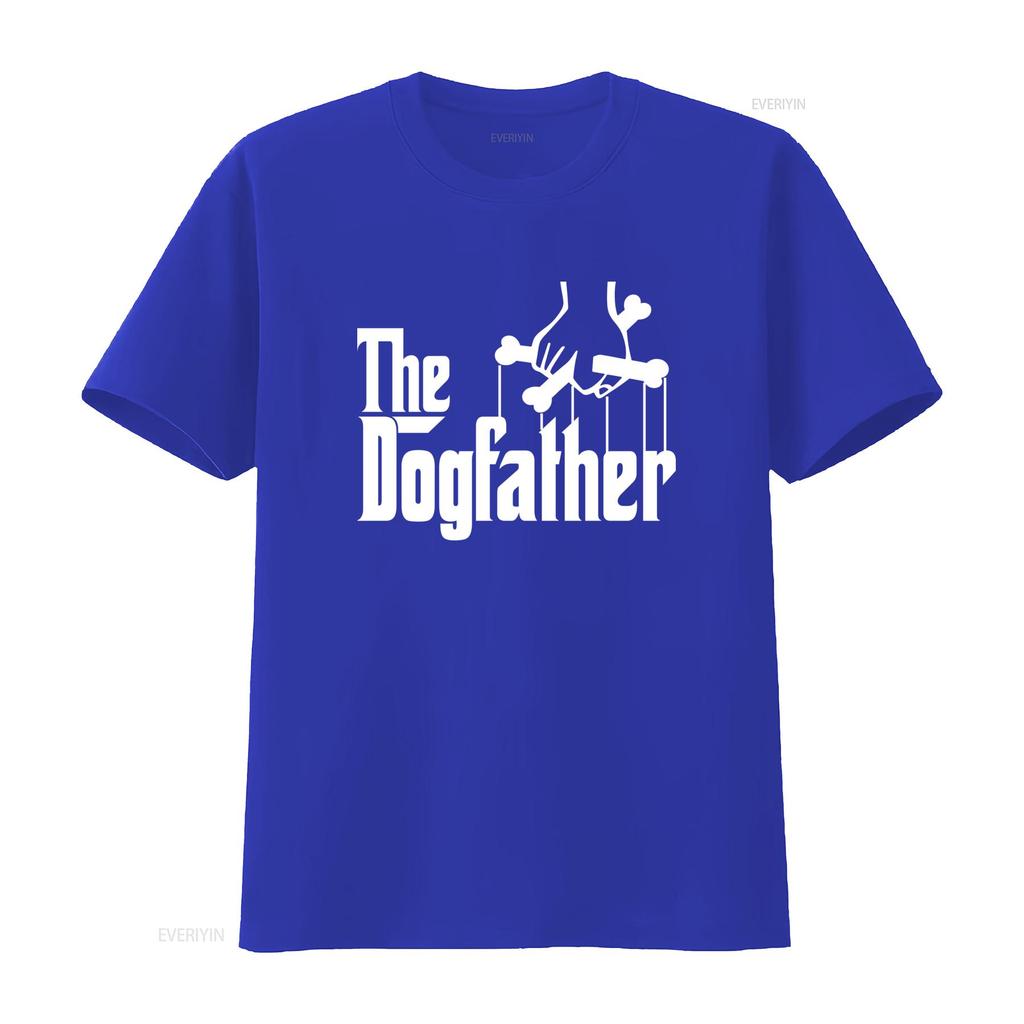 Funny Family The Dog Father Joke Mens T Shirt Unique Puppet Themed Design for Lovers Vintage Washed Versatile Slightly