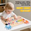 Bead Maze Wooden Magnetic Counting Toy For Kids Educational Play