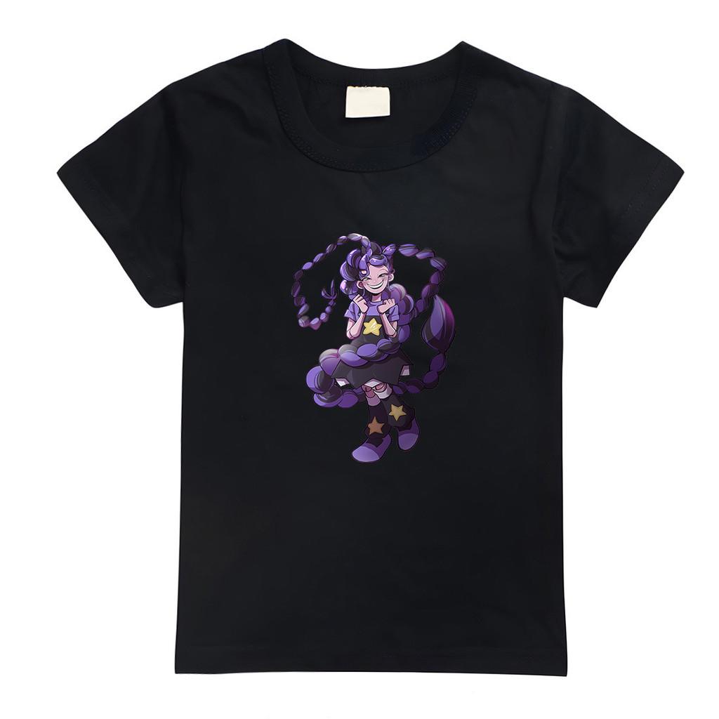 4159 Kids Girls Lily Lovebraids Print Short Sleeves Casual T-Shirt