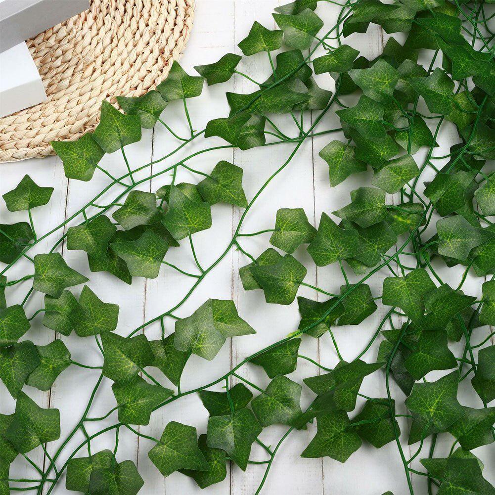 Artificial Rattan Leaf Vine for Ceiling or Wall Decor