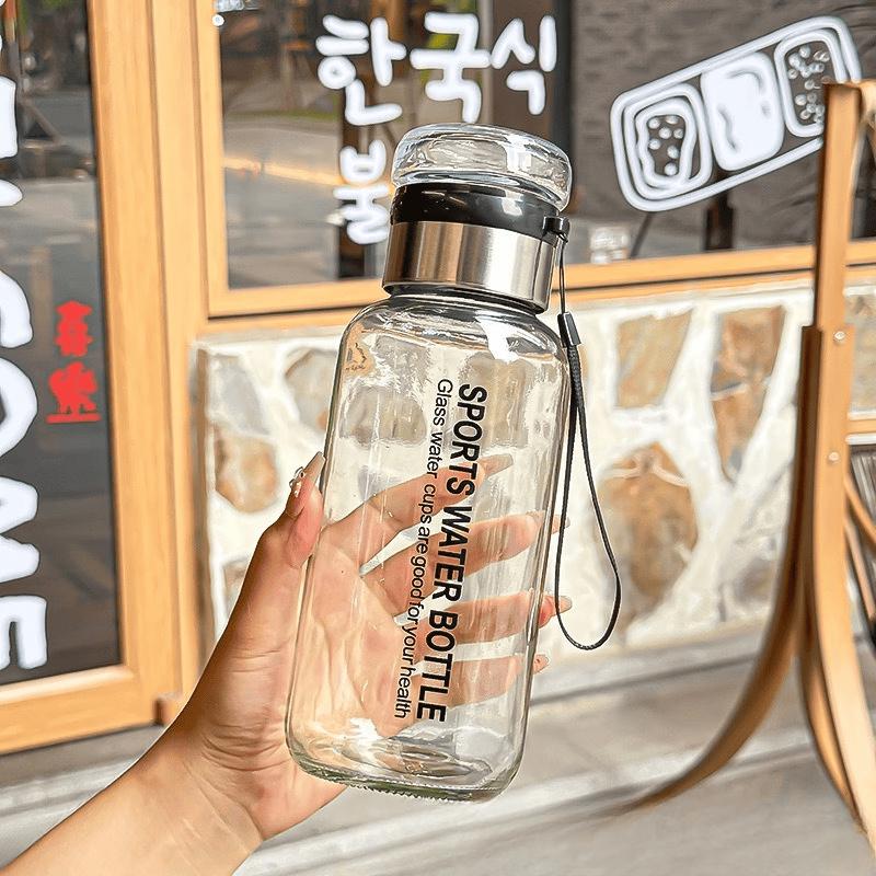 Shangqi 1L Heat-Resistant Glass Water Bottle