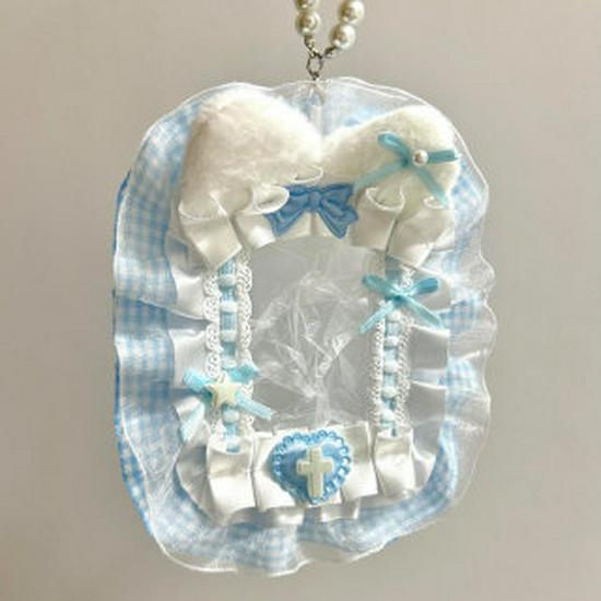 Dostępny Holder na Karty z Koronką Gu Mei Ochrona ID Odznaka do Dekoracji Ita Bag DIY
