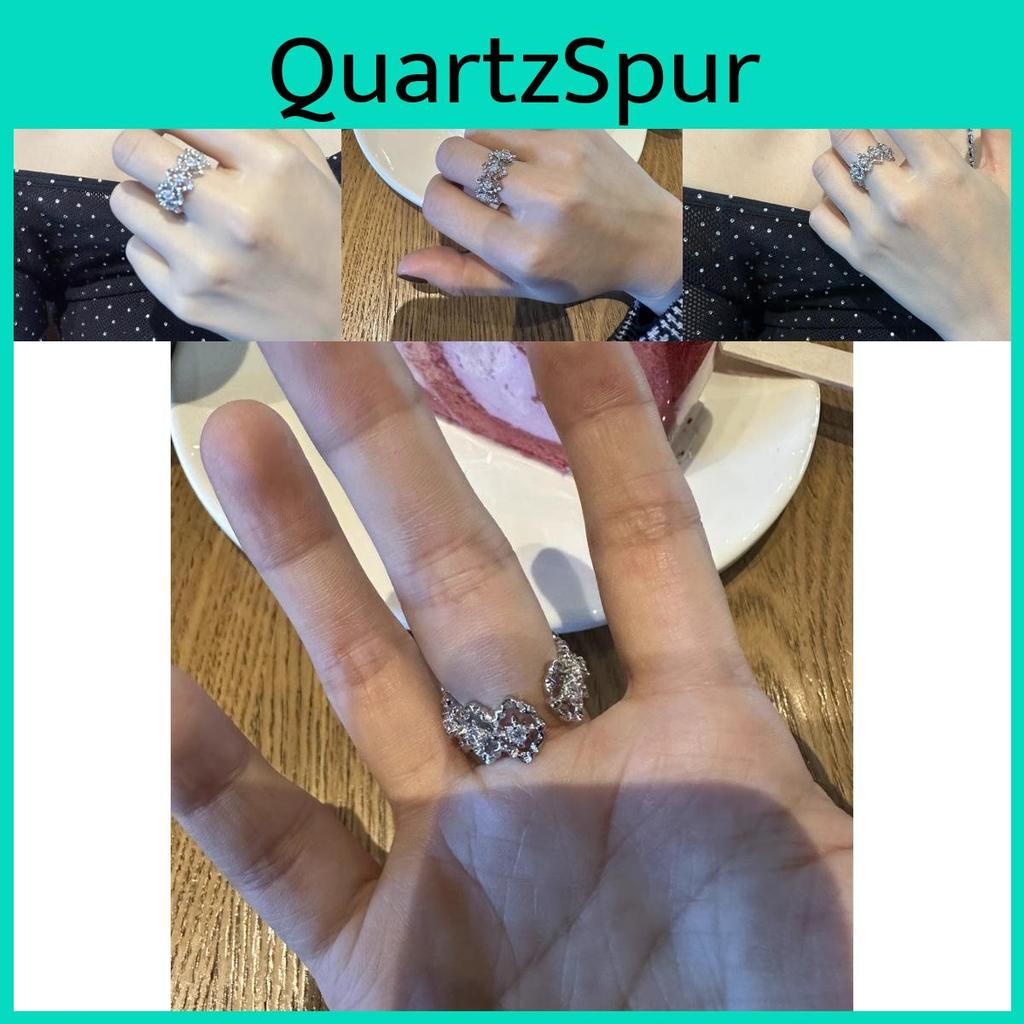 Stylish Adjustable Open Ring For Women With Dazzling Starry Diamond Design For 2024