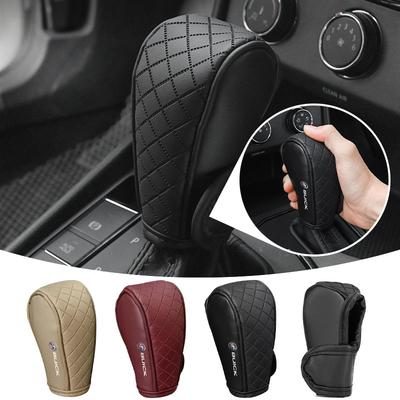 Car Gear Shift Cover PU Leather Shift Lever Cover Gearbox Shifter Knob Protective For Envision GS GL6 GL8 Avenir Riviera Lesabre Velite Verano