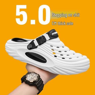2025 Men's Outdoor Beach & Driving Closed-Toe Cool Slippers