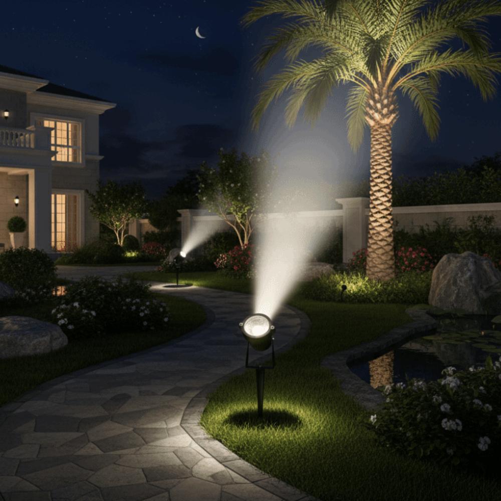 Waterproof Landscape Spike Spotlights Aluminium 3/5W Yard Spotlight High Brightness Energy Saving Garden Lights