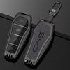 Zinc Alloy New Leather Car Key Case Cover Shell Fob For BYD Song Plus Atto 3 Han EV DM Qin Seal Dolphin Protective Auto Keychain