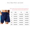 Fashion Men's Color Block Pocket Fitness Sports Running Casual Shorts Pants