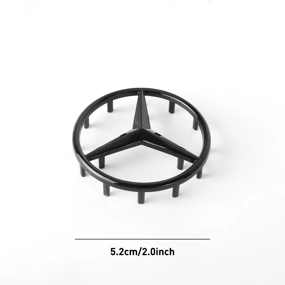 WXAKF1 Hot 2026 For Benz Car Styling Steering Wheel Badge for Mercedes Benz AMG A B C D M S R G Class GLK CLA GLC W126 W169 W176 GLK GL