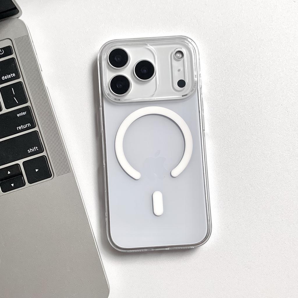 Glossy Magnetic For Magsafe Wireless Charge Case for iPhone 17 Air 16 15 14 Plus 13 12 Pro Max Clear Hard PC Thin Cover