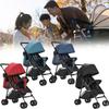 Solid Four Color Wheeled Baby Stroller Lightweight Foldable Convertible Seat