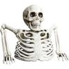 Halloween-Skelett-Dekoration für den Oberkörper, realistisches Plastikskelett mit Armen, gruselige Friedhofs- und Geister-Requisiten