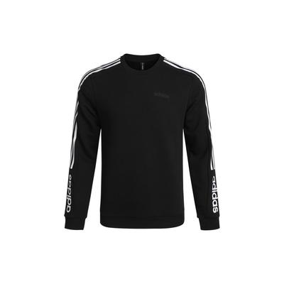 Neo Basic Kurzarm Logo Print Strick Rundhals Sweatshirt Herren Oberteile Schwarz H45108