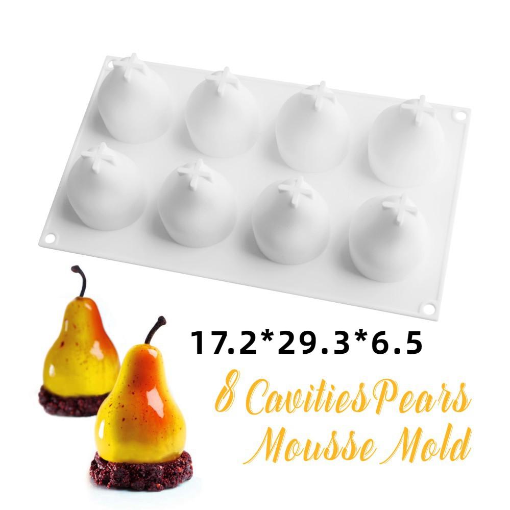 Fruit Silicone Cake Mold Heart Geometry Chocolate Ice Cube Biscuit Jelly Mould DIY Cloud Moon Pudding Baking Set Birthday Gifts