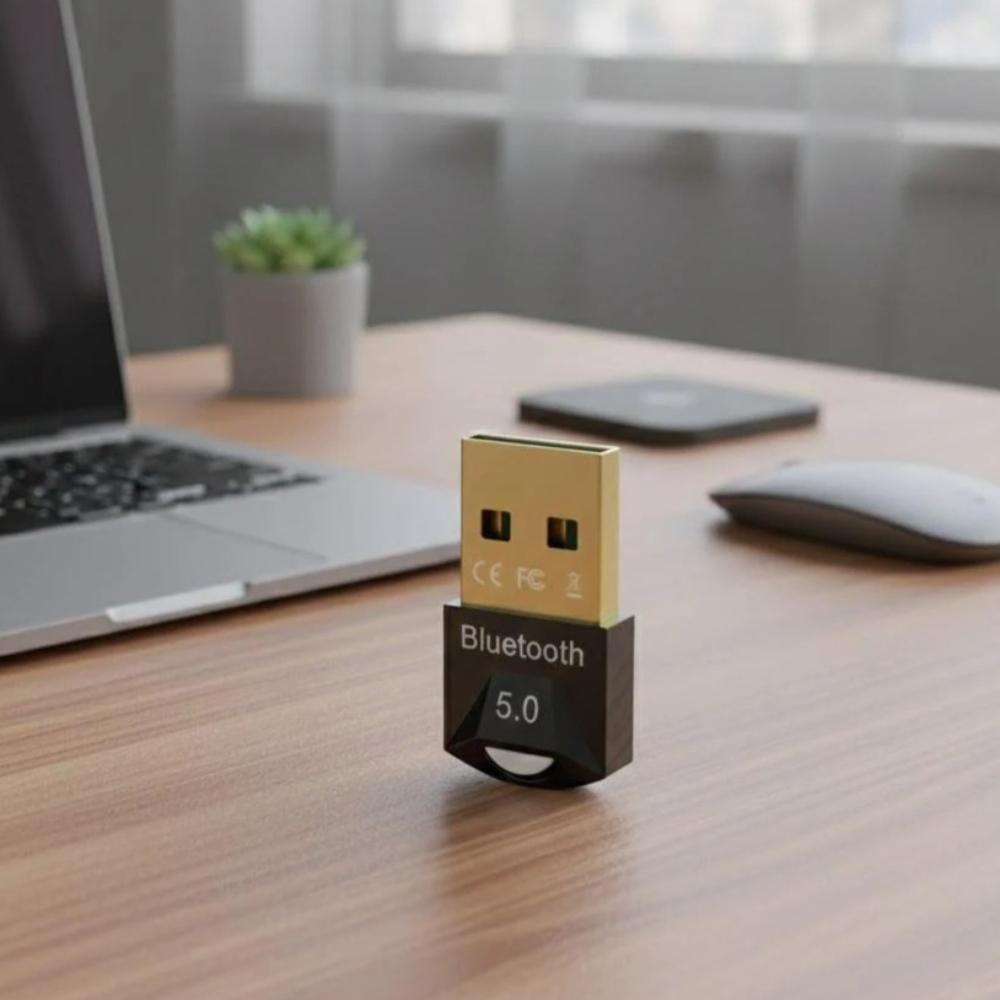 Bluetooth 5.0 USB Dongle Adapter PC Wireless Audio Receiver Transmitter Mouse Speaker aptX Compatible