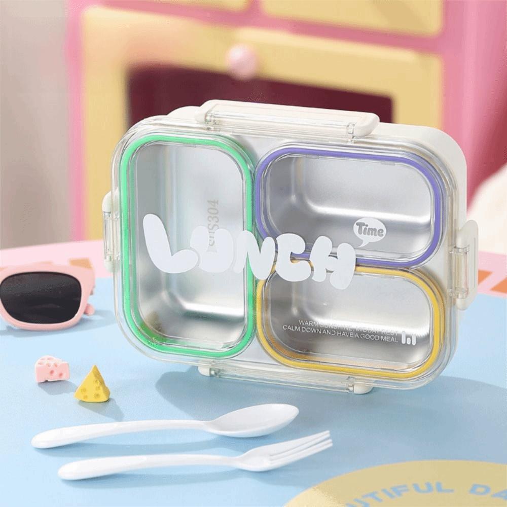 Sealed Design Portable Food Container Food Grade Divided Lunch Plate  Outdoor Activities