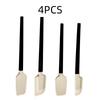 White Silicone Cream Spatula Non-stick Pastry Blenders Wood Handle Chocolate Butter Baking Scraper Kitchen Cake Mixer  Kitchenware Set