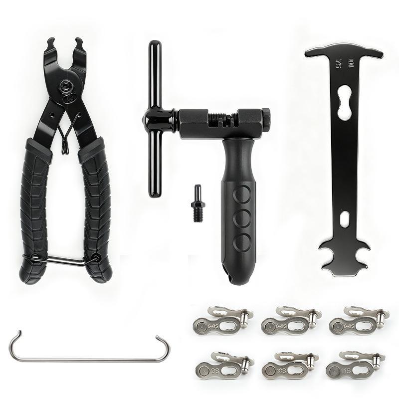 Bike Chain Breaker Cutter With Chain Hook And Replacement Pin,Bicycle Chain Repair Tool, Bicycle Chain Remove And Install Tool