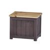 Habiter Shabby Chic Box Stool YI-801-BR, W35 X D28 X H29.5cm, Brown