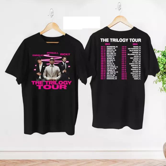 Pitbull Trilogy Ricky Tour Iglesias Enrique Martin 2024 2023 T-Shirt Shirt 2side Unisex T-Shirt XXXL