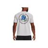Under Armour Cartoon Letter Print Crew Neck Sports Short Sleeve T-Shirt Men Tops Gray 1374009-014