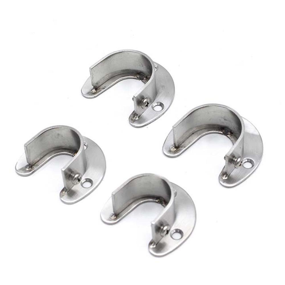 U-Shaped Closet Rod End Support Stainless Steel Wardrobe Rail Pole Socket C#P5 U-Shaped Closet Rod End Support Stainless Steel Wardrobe Rail Pole Socket C#P5