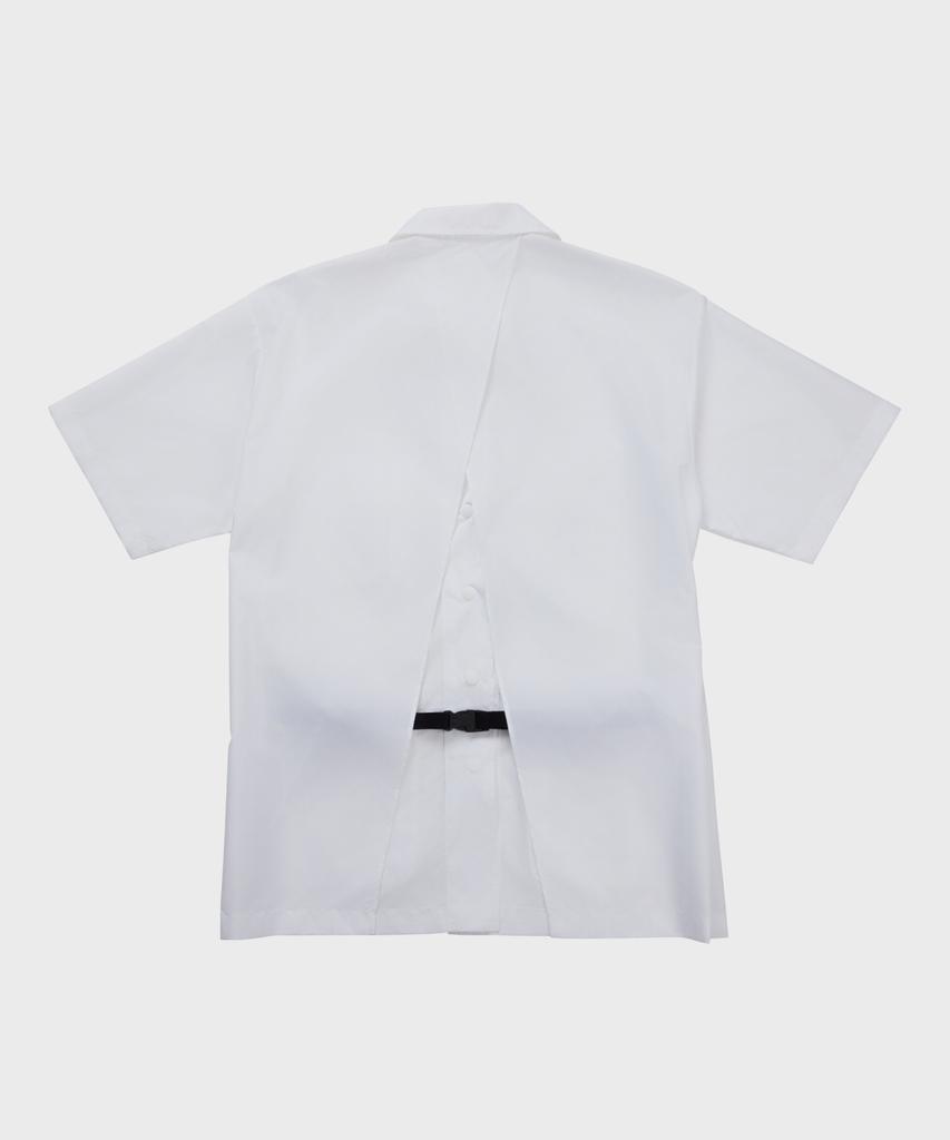 Sudalkeompeoni Open Back Half Work Shirt White