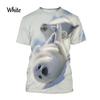 T-shirts Animals Funny Seal Fashion Summer Crew Neck 3D Print TShirts Boy Girl Kawaii Oversized  Casual Streetwear Tee Clothes
