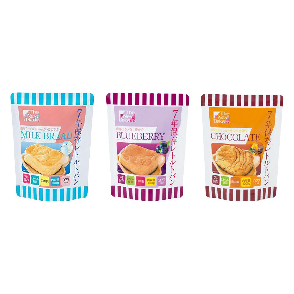 The Next Dekade 7 Year Preservable Bread - Milk / Blueberry / Chocolate (1 serving) Blueberry