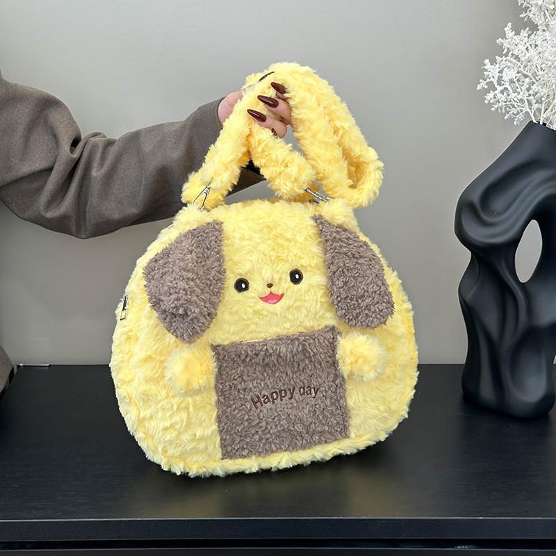 

Plush Bear Backpack For Kids With Pp Cotton Filling And Creative Animal Design YellowBear