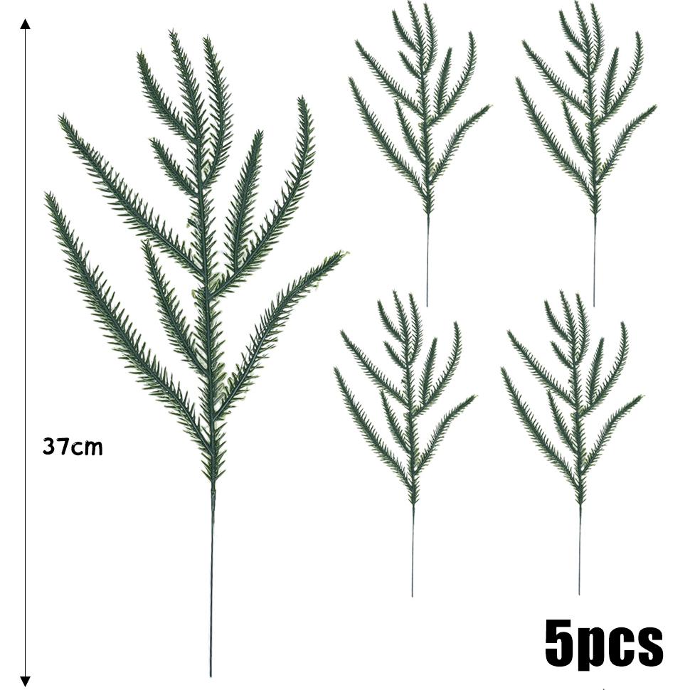 

20Pcs Simulated Pine Cypress Rattan Plastic Christmas Decorative Accessories DIY Garland Branches Flower Arrangement Decoration