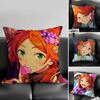 1pc Hinata Aoi Pillow Case Fashion Square Pillowcase Bedroom Sofa Room Ins Decoration Leisure