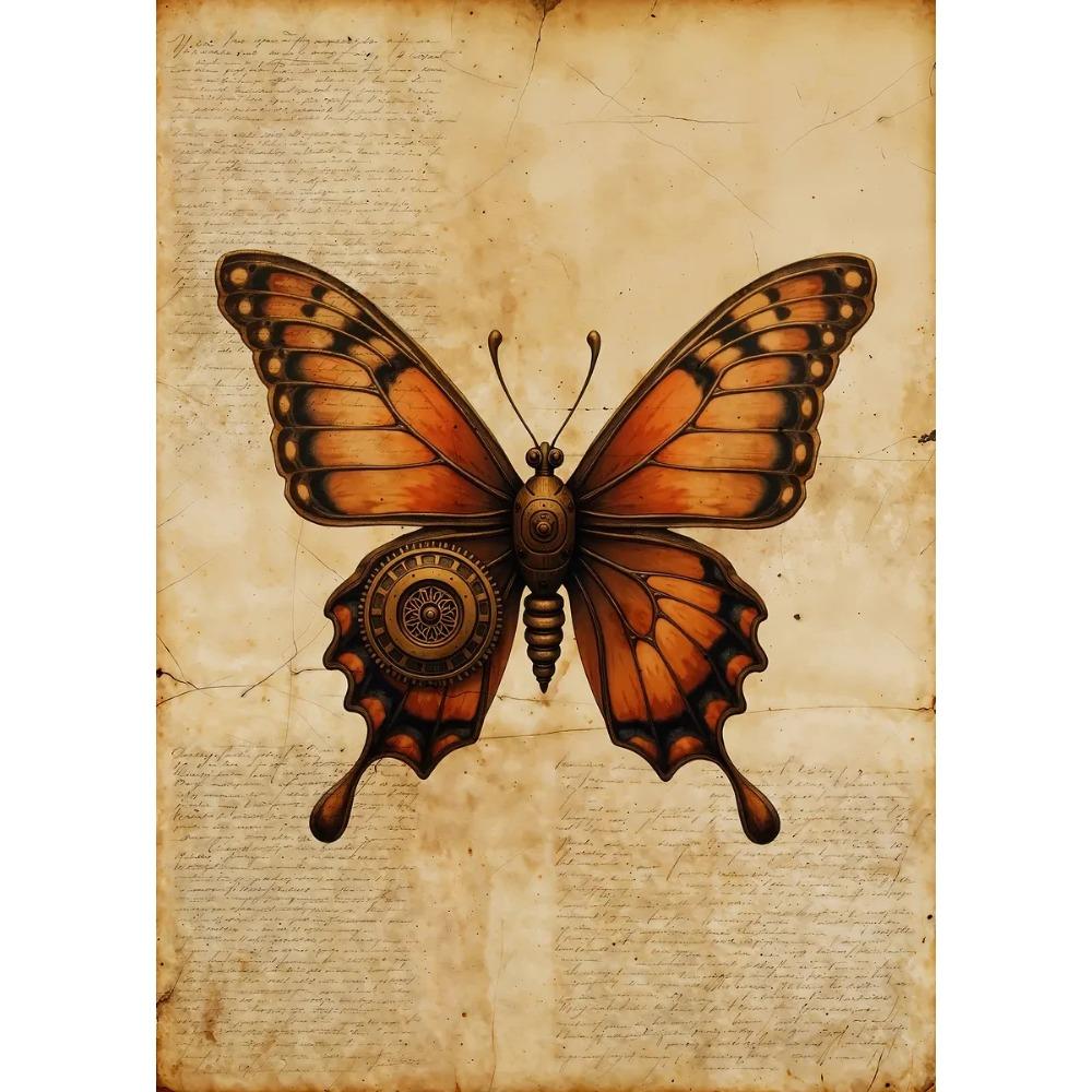 Classic Vintage Steampunk Gramophone Airship Posters Robot Machine Gears Prints Canvas Painting Wall Art Picture Home Room Decor