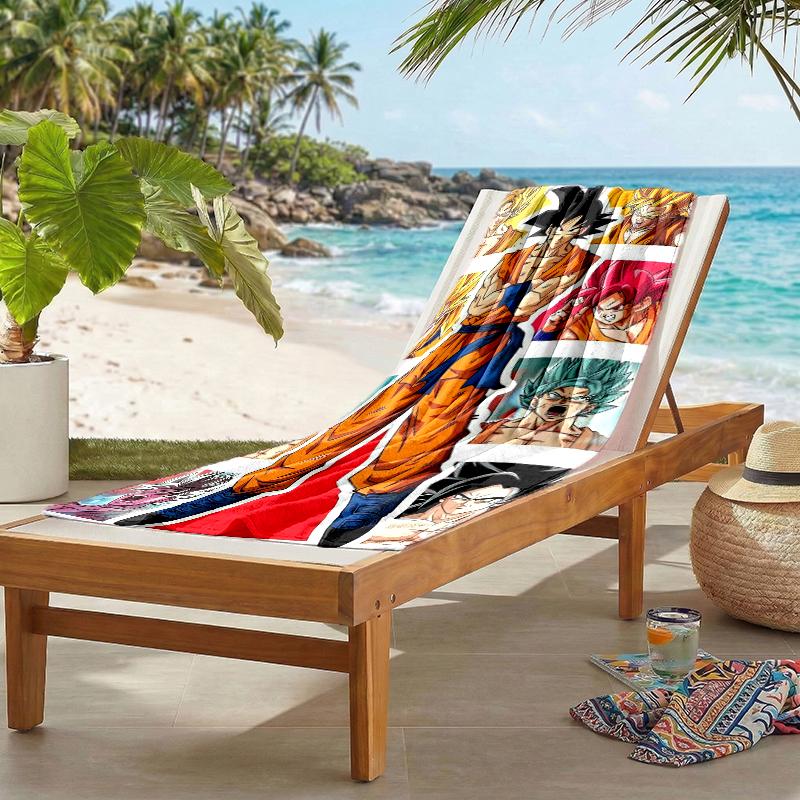 Goku Fashion Beach Towel: Ideal for Summer Adventures Soft, Absorbent and Quick Drying Suitable for Swimming and Bathing